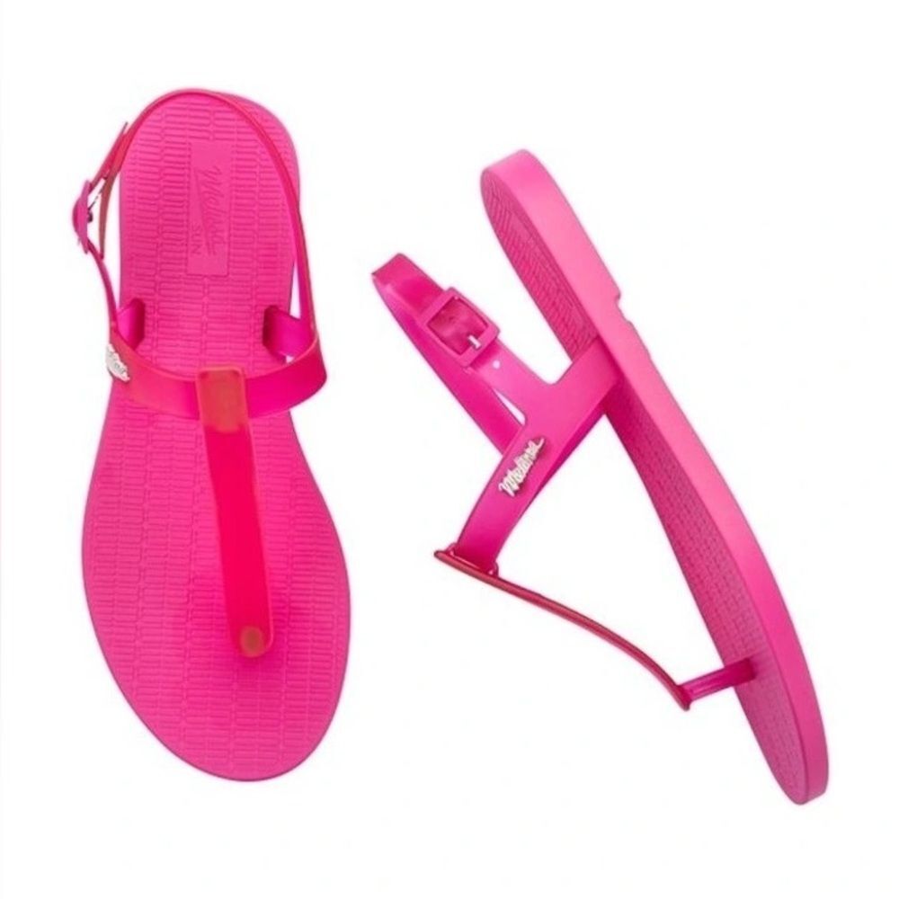 Melissa Sun Ventura Slip-On Sandal in Pink Sz 8